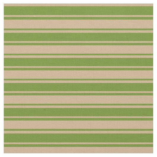 Muster für Tan und grüne Streifen Stoff (Nahaufnahme)