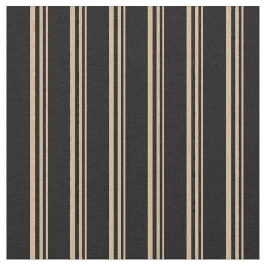Muster für Tan und Schwarze Linien/Streifen Stoff (Nahaufnahme)