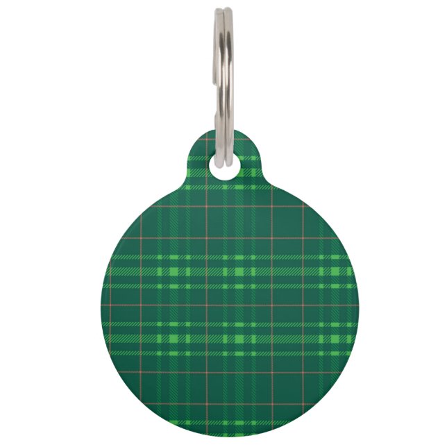 Muster für Tartan Haustiermarke (Rückseite)