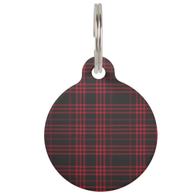 Muster für Tartan Haustiermarke (Vorderseite)