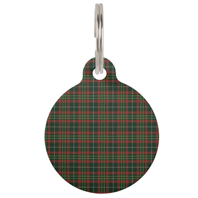 Muster für Tartan Haustiermarke (Vorderseite)