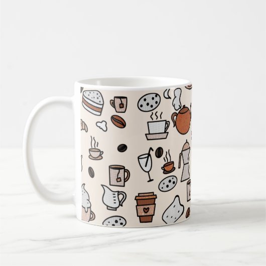 Muster für Tee und Kaffee-Shop Kaffeetasse (Links)