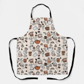 Muster für Tee- und Kaffeespezialitäten Schürze (Vorderseite)