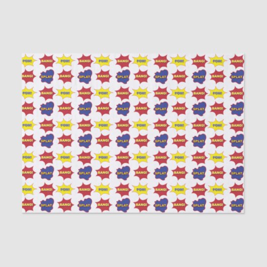 Muster für Textblasen im Comic Book Seidenpapier (Vorderseite)