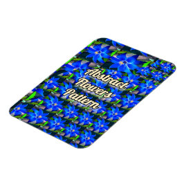 Muster für tiefe blaue Blume Magnet