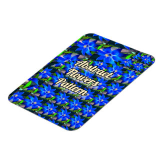 Muster für tiefe blaue Blume Magnet