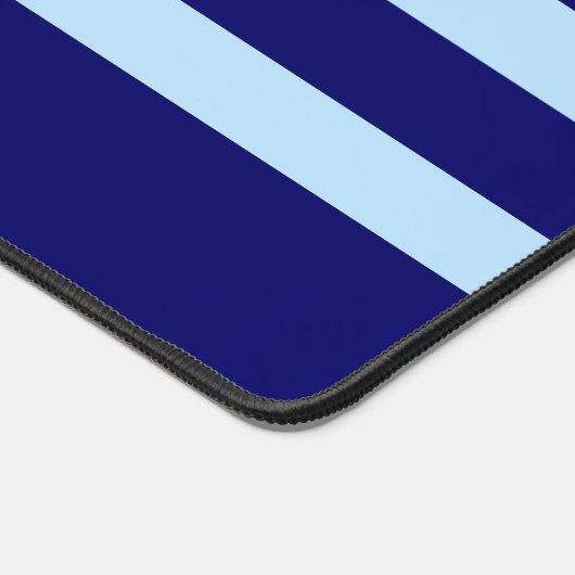 Muster für tiefe blaue und blaue Streifen Schreibtischunterlage (Ecke)