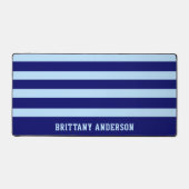 Muster für tiefe blaue und blaue Streifen Schreibtischunterlage (Vorderseite)