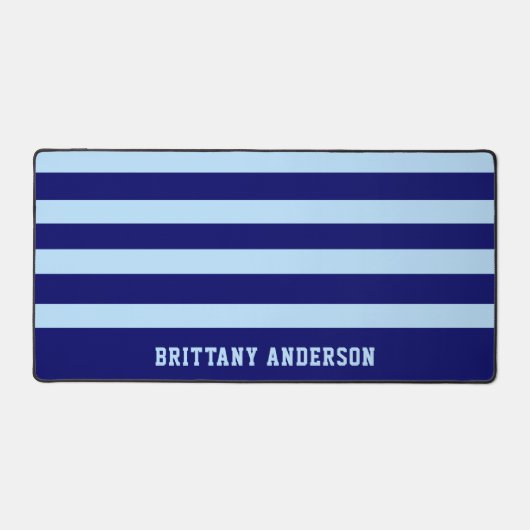 Muster für tiefe blaue und blaue Streifen Schreibtischunterlage (Vorderseite)