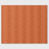 Muster für tiefe Burnt Orange Floral Damask Geschenkpapier (Flach)