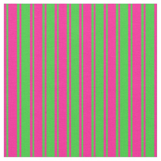 Muster für tiefe rosa und kalkgrüne Linien Stoff (Nahaufnahme)
