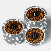 Muster für Tierdruckleopard Pokerchips (Stapel)