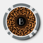 Muster für Tierdruckleopard Pokerchips (Rückseite)