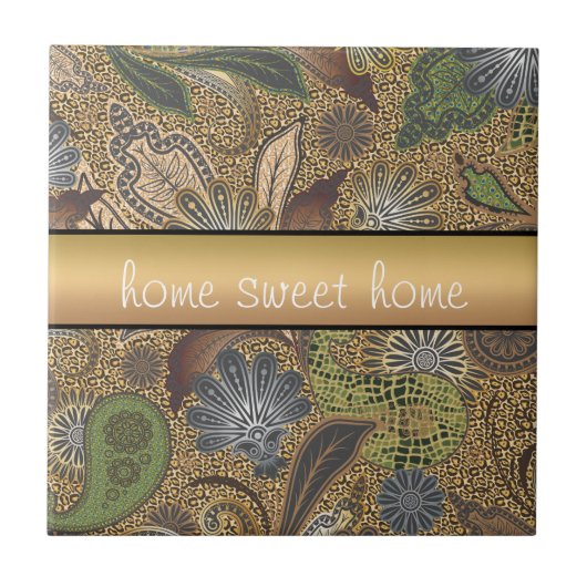 Muster für Tierdruckpaisley Fliese (Vorderseite)