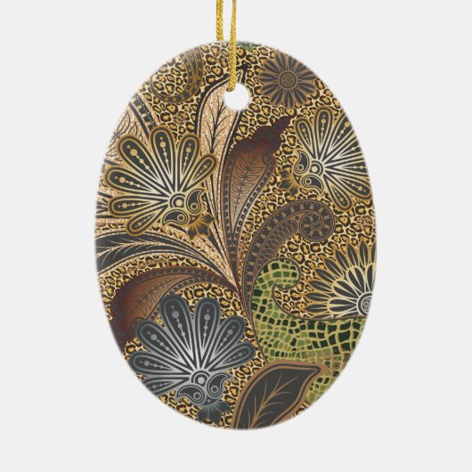 Muster für Tierdruckpaisley Keramikornament (Hinten)