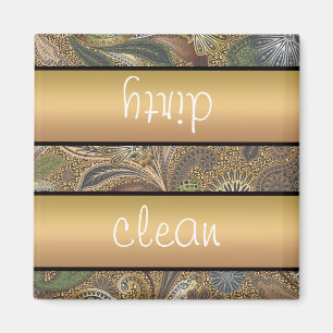 Muster für Tierdruckpaisley Magnet