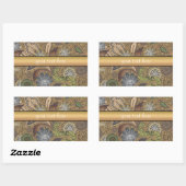 Muster für Tierdruckpaisley Rechteckiger Aufkleber (Blatt)