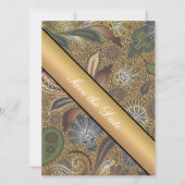 Muster für Tierdruckpaisley Save The Date (Vorderseite)