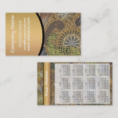 Muster für Tierdruckpaisley Visitenkarte (Vorne/Hinten)