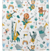 Muster für Tiere Duschvorhang (Vorderseite)