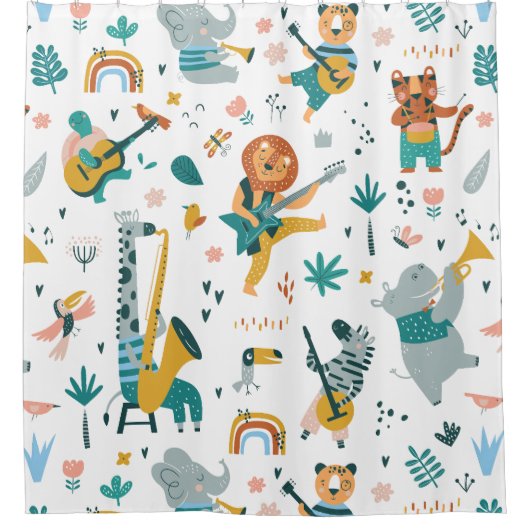 Muster für Tiere Duschvorhang (Vorderseite)