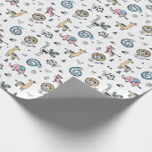 Muster für Tiere Geschenkpapier (Ecke)