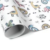 Muster für Tiere Geschenkpapier (Rolleneckpunkt)