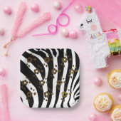 Muster für Tiere und Pflanzen Pappteller (Party)