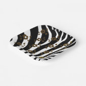 Muster für Tiere und Pflanzen Pappteller (Gewinkelt)