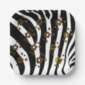 Muster für Tiere und Pflanzen Pappteller (Vorderseite)