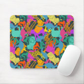 Muster für tierische Silhouetten Mousepad (Mit Mouse)