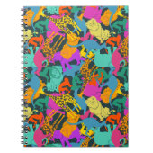 Muster für tierische Silhouetten Notizblock (Vorderseite)