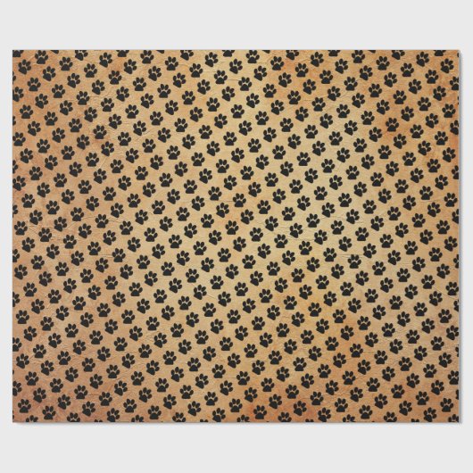 Muster für Tierpfade Geschenkpapier (Flach)