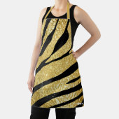 Muster für Tierstreifen, Tiger Black & Gold Glitze Schürze (InSitu)