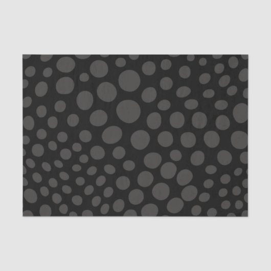 Muster für Tierzeichen in Schwarz & Grau Seidenpapier (Vorderseite)
