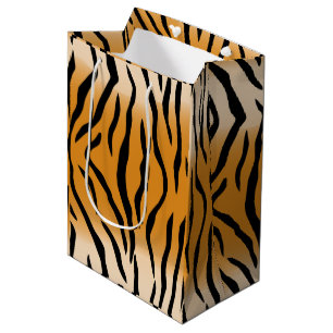 Muster für Tiger Streifen Mittlere Geschenktüte