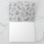 Muster für tropische Blätter 5 Dankeskarte (Innenseite)