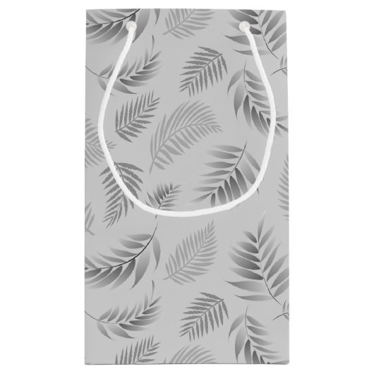 Muster für tropische Blätter 5 Kleine Geschenktüte (Rückseite)