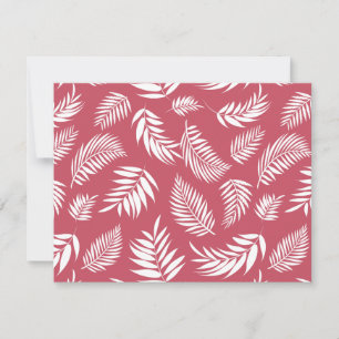 Muster für tropische Blätter 8 Mitteilungskarte