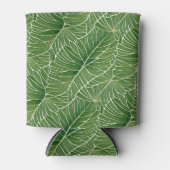 Muster für tropische Blätter in Aquarelltönen Dosenkühler (Vorderseite)