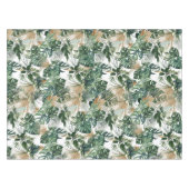 Muster für tropische Blätter mit grüner Wasserfarb Tischdecke (Vorderseite (Horizontal))