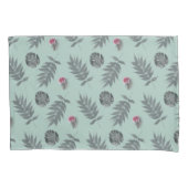 Muster für tropische Blätter und Blume Kissenbezug (Vorderseite-Links)