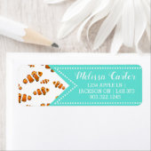 Muster für tropische Clownfische und Blasen (Insitu)