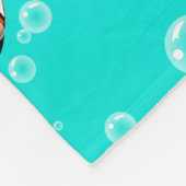 Muster für tropische Clownfische und Blasen Fleecedecke (Ecke)