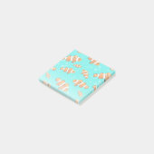 Muster für tropische Clownfische und Blasen Post-it Klebezettel (angewinkelt)