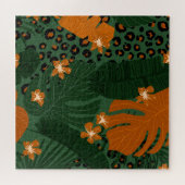 Muster für tropische Leopard-Blätter Puzzle (Horizontal)