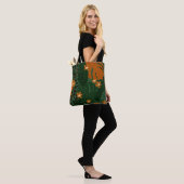 Muster für tropische Leopard-Blätter Tasche (Am Model)