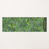 Muster für tropische Pflanze Name Lush Green Yoga Yogamatte (Vorderseite (Horizontal))