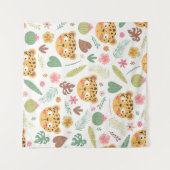 Muster für tropische Pflanze von Leopard Wandteppich (Vorderseite (Horizontal))