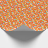 Muster für tropische Segelschiffe Geschenkpapier (Ecke)